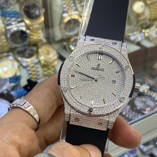 Hublot Cơ Full Đá Trắng