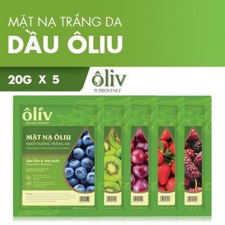 Mặt nạ ÔLIU nuôi dưỡng trắng da vitamin 5 vị giá sỉ