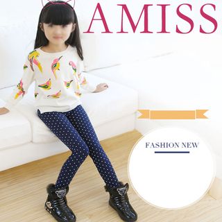 Quần tất trẻ em chấm bi Amiss 1409 Đài Loan từ 6-11 tuổi