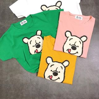 Áo thun cotton Thái hình gấu Pooh giá sỉ