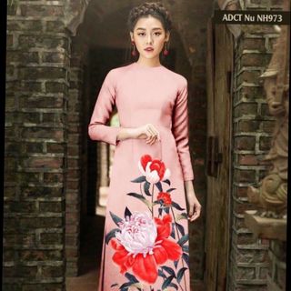 Set áo dài hoa cai cấp