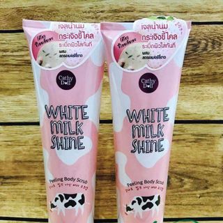 Tẩy tế bào chết toàn thân Cathy Doll White Milk Shine Peeling Body Scrub 320 mL