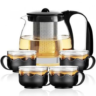 BỘ TÁCH TRÀ 4 LY THỦY TINH