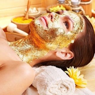 Style Gold Leaf 24k-Mặt nạ vàng miếng Gói 10 miếng