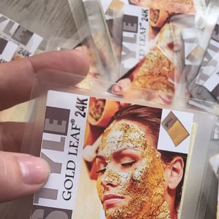 Style Gold Leaf 24k-Mặt nạ vàng miếng Gói 10 miếng