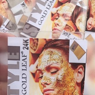 Style Gold Leaf 24k-Mặt nạ vàng miếng Gói 10 miếng