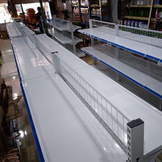 Kệ siêu thị trưng bày hàng tạp hóa đơn áp tường lưng lưới 70 x 180