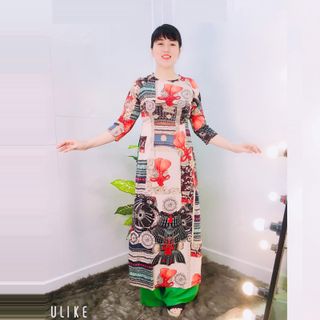 Áo Dài Lụa Tằm Ý Độc Đáo