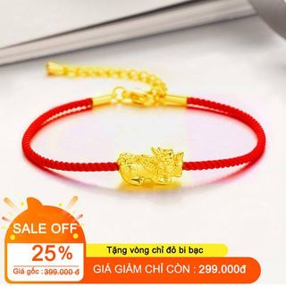 vòng tay chỉ đỏ tỳ hưu cao cấp độc quyền