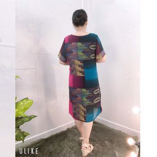 Đầm Oversize In Hình 3D Silk Lụa