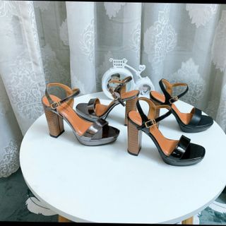 Giày Sandal đúp 9p phom chuẩn đẹp có 3 màu mờ và 3 màu bóng
