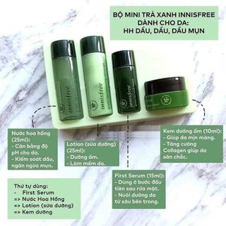Set dưỡng da 4 món trà xanh