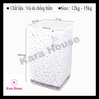 Áo trùm máy giặt vải dù các size cửa ngang, cửa trên
