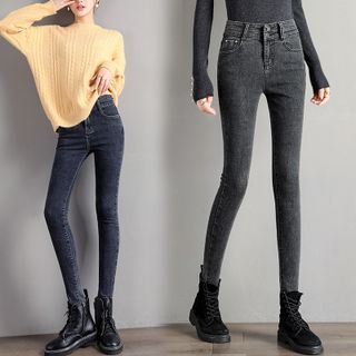Quần jean nữ lưng cao dáng chuẩ ôn đôi chân thêm dài thước tha-201