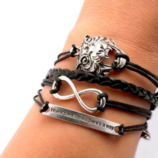 Vòng tay da sỉ Vòng tay da nhiều tầng đẹp Giá sỉ 12k