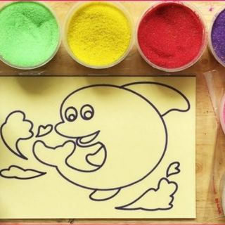 Tranh cát sỉ TƯỢNG THẠCH CAO tô màu và tranh cát