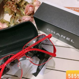 Kinh mát 5859 mắt khói si đỏ