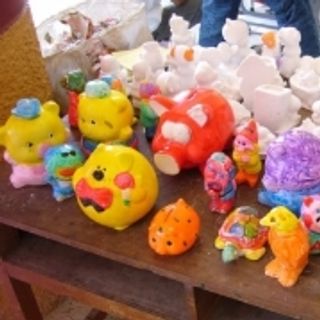 Tượng thạch cao tranh cát Giá rẻ tượng thạch cao tô màu trẻ em