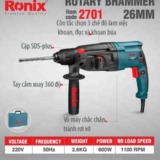 Máy khoan 3 chức năng 2701 800W 26mm