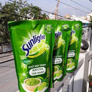 NƯỚC RỬA CHÉN SUNGLIGHT MATCHA TRÀ NHẬT TÚI 550GR