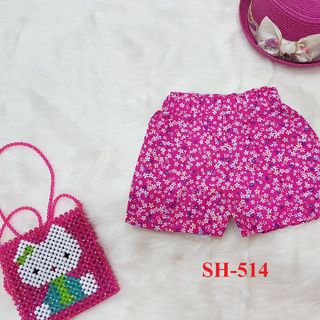 Quần Sooc hoa trẻ em dưới 4 tuổi SH
