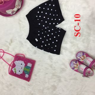 Quần sooc trẻ em chấm bi dưới 5 tuổi
