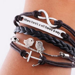 Vòng tay da vòng nhiều tầng Giá sỉ 12k
