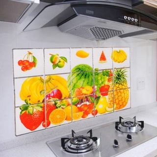 MIẾNG DÁN CÁCH NHIỆT NHÀ BẾP CHỐNG DẦU MỠ kich thước 75CM x 45CM
Giá sỉ 10k /1 tấm đủ mẫu Có khoảng 20 mẫu 
Tổng đơn hàng 500k tính sỉ và khuyến mãi thêm 50 dây đỏ đeo tay kèm mặt đủ mẫu