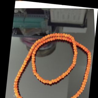 vòng tay 3 tầng màu cam