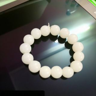 Chuỗi đá trắng đẹp 12ly vòng tay chuỗi đeo tay phong thủy