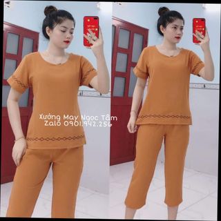 Bộ đũi lỡ túm thêu viền