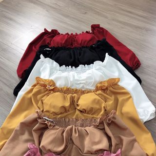 Áo tay phồng có mút ngực