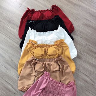 Áo tay phồng có mút ngực