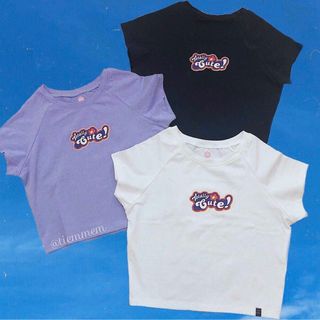 Áo clotop in chữ Cute