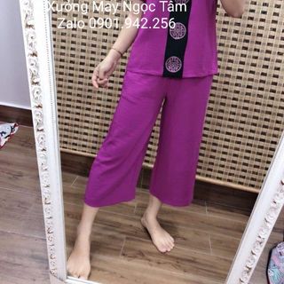 Bộ đũi trung niên phối trước ngực cao cấp