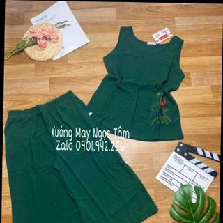 Bộ đũi lỡ sát nách mùa hè