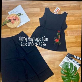 Bộ đũi lỡ sát nách mùa hè