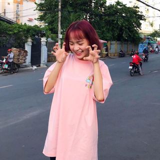 Áo phom rộng in hình