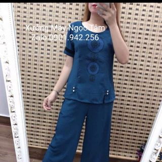 bộ đũi thêu phối nút có size đại