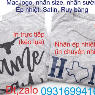 Tem nhãn mác ép nhiệt nhãn sườn satin ruy băng các loại