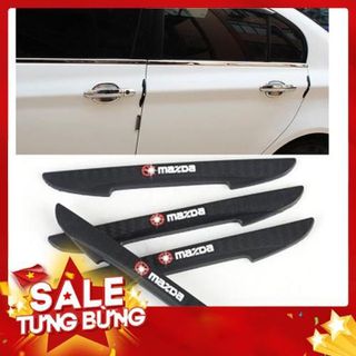 bộ 4 cái Nẹp chống trầy cửa ô tô có logo theo hãng - :
