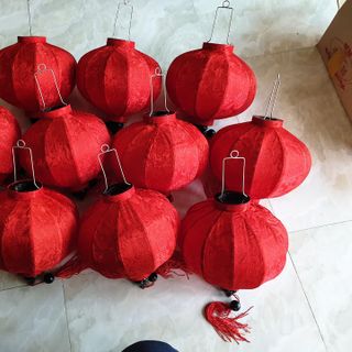 Đèn lồng Hội An trang trí nhà cửa hàng 30cm