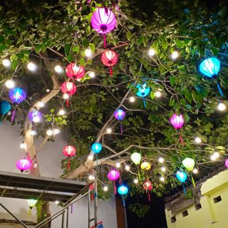 Đèn lồng Hội An trang trí nhà cửa hàng 30cm