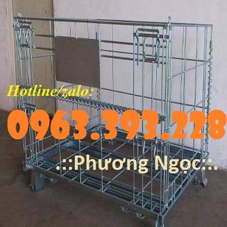 Xe đẩy lồng thép lồng thép trữ hàng lồng đựng hàng