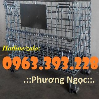 Xe đẩy lồng thép lồng thép trữ hàng lồng đựng hàng