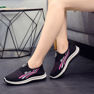 Giày lười nữ sọc