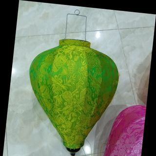 Đèn lồng Hội An lụa tơ tằm 30cm