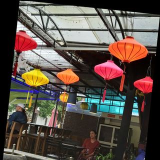 Đèn lồng Hội An lụa tơ tằm 30cm