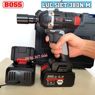 MÁY SIẾT BULONG VẶN ỐC BẮN VÍT - PIN CHUẨN 10 CELL - 100 LÕI ĐỒNG - KHÔNG CHỔI THAN