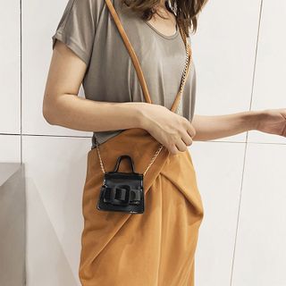 Túi đeo chéo mini ulzzang nắp vuông D774